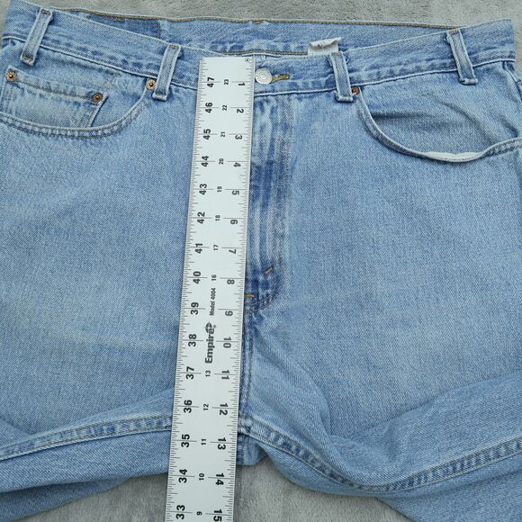 Levi's 550 VTG Jeans Mens Size-38 (36x34 Actual) Blue Relaxed Tapered Stained - Picture 7 of 16